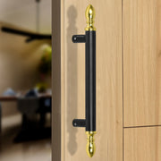 Plantex Altros Main Door Handle/14 inches Door Handle for Main Door/Pull Push Door Handle for Wooden &Glass Door - Pack of 1 (106 - Black & Gold) - 3 Years Warranty