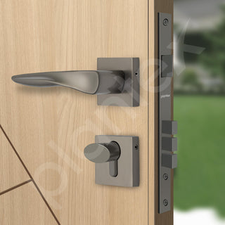 Plantex Premium Door Lock with 3 Years of Warranty/Main Door Lock for Home/Mortise Locks for Door - (PT-002- Satin -Black)