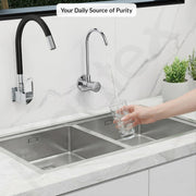 Plantex RO Water Purifier Tap for Kitchen Sink//Drinking Water Tap/Brass 360° Rotatable Wall Mount RO Faucet/Heavy Duty Brass RO Tap for All RO Water Purifiers - Chrome (RO-017)