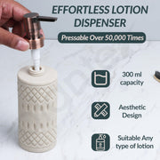Plantex Resin Bathroom Accessories Set/Soap Holder for Bathroom/Toothbrush Holder/Tumbler Holder/Liquid Soap Dispenser  -4 Piece (Beige)