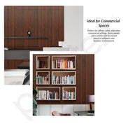 Plantex PVC Wall Panel/Louvers Panel for Wall/3d Wall Panel for Interior Wall Décor/Eco-Friendly Fluted Panel for Wall/- Pack of 7,Covers - 70 Sq. Ft (Teak Brown-12 Inch x 10 Ft)