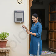 Plantex All-in-One Letter/Suggestion/Post/Donation Organizer for Office & Home Gate with Secure Lock - Pack of 10 (Grey), Wall Mounted