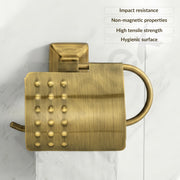Plantex 304 Grade Stainless Steel Toilet Paper Holder/Toilet Paper Roll Holder/Toilet Tissue Paper Roll Holder/Bathroom Accessories - Squaro (Antique)
