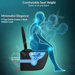 Plantex Commode for Toilet/Ceramic Wall Hung Toilet with Soft Close Toilet Seat/Rimless and Washdown Western Commode - P Trap (Round, Matt Black)