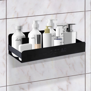 Plantex GI Metal Bathroom Shelf/Kitchen Shelf/Rack/Bathroom Accessories – Powder Coated (Black, 12 x 5 inches)
