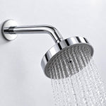 Plantex Shower Head for Bathroom with Shower Arm/Bathroom shower Combo(488) Strong ABS Combo/Rain Shower/Adjustable Head/9 Inch Shower Arm/6 Inch Shower Head