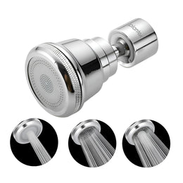 Plantex Pure Brass Tap Extension for Kitchen Sink/3 Anti-Splash Modes/Upto 80% Water Saving/Kitchen Tap Extender/Fits F22 and M24 mm Tap (XL-3012-Chrome)