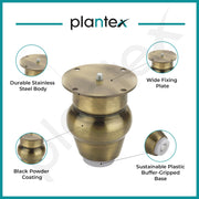 Plantex Heavy Duty Stainless Steel 3 inch Sofa Leg/Bed Furniture Leg Pair for Home/Furniture Sofa Legs for Table/Sofa Support Legs/Sofa Furniture Leg (Brass Antique) Set of 10 Pcs