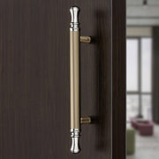 Plantex Heavy Duty Main Door Handle/14 Inch Door Handle for Main Door/Pull-Push Door Handle for Glass & Wooden Door - Pack of 1 (Satin White - Chrome Finish) - 3 Years Warranty