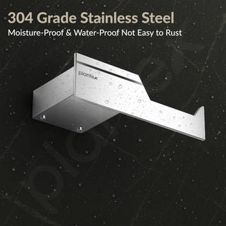 Plantex Robe Hook for Bathroom/304 Grade Stainless Steel Cloth Hanging Hook/Bath Towel Hook/Bathroom Accessories - Pack of 1 (Tesla - 2705, Chrome)