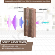 Plantex Wall Panels/Louvers Panel for Wall 8 Feet/Charcoal Panel for Interior Wall Décor/3D Wall Panel - Pack of 5 Covers - 17 Sq. Ft, Size-5 Inch x 8 Feet (Brown Gold Elegance)