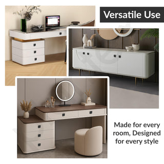 Plantex Knobs for Drawers/Drawer Knobs for Cabinets/Pull-Push Knobs for Kitchen/Bedroom Drawer - Pack of 6 (SH-434, DC-Black & Z-Black)