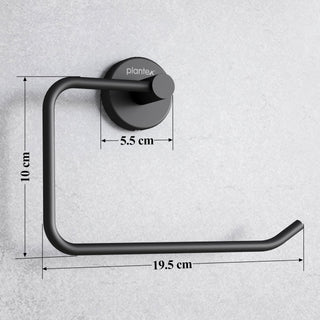 Plantex Towel Ring for Wash Basin/Towel Hanger for Wash Basin/Napkin Holder for Bathroom/Towel Hanger/Bathroom Accessories (Black - Half Square)