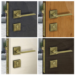 Plantex Heavy Duty Door Lock - Main Door Lock Set with 3 Keys/Mortise Door Lock for Home/Office/Hotel (7105 - Brass Antique)