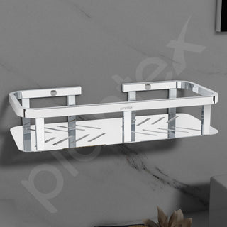 Plantex Stainless Steel 304 Grade Shelf for Bathroom/Storage Organizer for Bathroom/Kitchen Rack - Bathroom Accessories - Pack of 1 (12x5 Inch, Chrome)