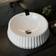 Plantex Ceramic Basin/Countertop Vessel Sink/Tabletop Wash Basin/Washbasin for Bathroom with 10 Years Glaze Warranty by Plantex (White Glossy - 14 x 14 x 5 Inch)