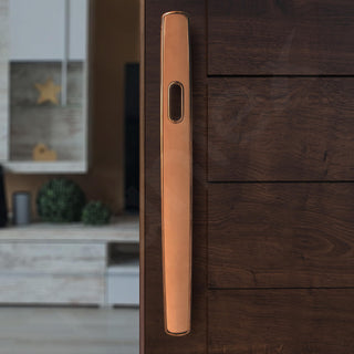 Plantex 14 Inch Main Door Handle for Wooden Doors, Pull-Push Handle, Accessories (Pack of 1, Rose Gold)