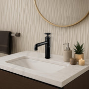 Plantex Pure Brass Pillar Basin Mixer Tap for Wash Basin/Mixer tap for Bathroom - (Matt Black Finish)