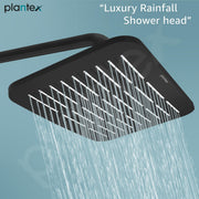Plantex ABS Shower Head for Bathroom/360Â° Rotatable Hand Shower Head for bathroom/Rain Showers Head for bathroom/Pressurized Showers Head â€“ (Matte Black)