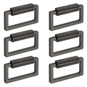 Plantex Rajwadi Drawer Kadi/Drawer Handle/Kadi for Drawers/Pull-Push Kadi for Home/Office Cabinet - Pack of 6 (Satin Black)