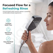 Plantex Hand Shower for Bathroom/3 Mode Multifunctional Shower/5-Inch ABS Plastic Silicone Handheld Shower/Easy Mode Switching – (Chrome, APS-679)