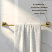 Plantex 304 Grade Stainless Steel 24 inch Towel Hanger for Bathroom/Single Towel Rod/Towel Holder/Bathroom Accessories - Squaro (Antique)