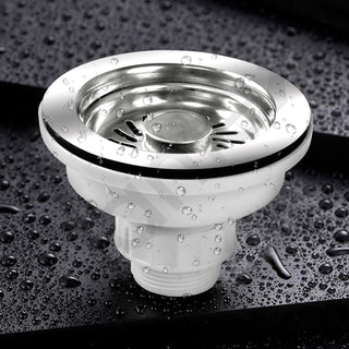 Plantex Coupling for Kitchen Sink/304 Grade Stainless Steel Waste Coupling/Round Shape Coupling - Pack of 1 (Chrome Finish)
