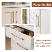Plantex Cabinet Handle/288mm Handle for Wardrobe/Kitchen Handle/Pull-Push Handle for Home/Office - Pack of 1 (Rose Gold)