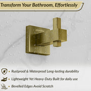 Plantex Stainless Steel Robe Hook for Bathroom/Door Hanger Hook/Wall Towel Hook/Bathroom Accessories - Pack of 1, Aqua (Brass Antique)