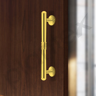 Plantex Main Door Handle/8 Inch Handle for Main Door/Pull-Push Handle for Door - Pack of 2 (S-142, Gold)