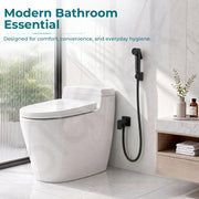 Plantex Self Cleaning Health Faucet for Toilet/ABS Plastic Jet Spray for Bathroom/Hand Gun/ Without Hose Pipe - Pack of 1 (Black)