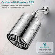 Plantex ABS Round Head Shower/4 Inch Overhead Rain Shower for Home/Hotel/Adjustable Shower Head for Bathroom - Pack of 1 (Chrome, 9013)