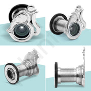 Plantex Door Eye Viewer/Solid Brass Door Eye Hole for Main Door/Eye Hole for Main Door/180 Degree Ultra Clear Door Viewer for Safe and Secure Home/Office/Hotel - Pack of 2 (Chrome)