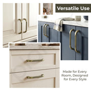 Plantex Cabinet Handle/128mm Handle for Drawer/Wardrobe/Kitchen Handle/Pull-Push Handle for Home/Office - Pack of 1 (Brass Antique)