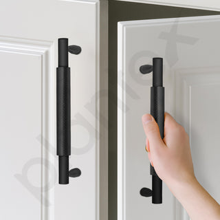 Plantex Cabinet Handle/160mm Handle for Cabinet/Wardrobe Handle/Door Pull-Push Handle for Home/Office - Pack of 1 (Black)