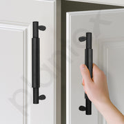 Plantex Cabinet Handle/160mm Handle for Cabinet/Wardrobe Handle/Door Pull-Push Handle for Home/Office - Pack of 1 (Black)