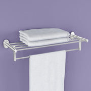 Plantex 304 Grade Stainless Steel 24 Inches Long Towel Rack/Towel Hanger for Bathroom/Towel Bar/Bathroom Accessories - Olive (Chrome)