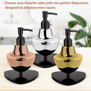 Plantex Liquid Soap Dispenser for Bathroom/Stainless Steel and Acrylic Shampoo Dispenser/Handwash Dispenser for Bathroom/Bathroom Accessories - Pack of 1 (Rose Gold & Black)