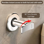 Plantex Concealed Stop Cock/15mm Pure Brass Concealed Stop Valve Tap for Bathroom with Teflon Tape & Brass Adjustable Wall Flange – (Star, Chrome)