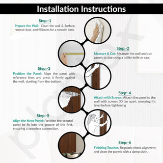 Plantex PVC Wall Panel/Louvers Panel for Wall/3d Wall Panel for Interior Walls Décor/Eco-Friendly Fluted Panel for Wall - Pack of 5 (Teak Brown-12 Inch x 10 Ft)