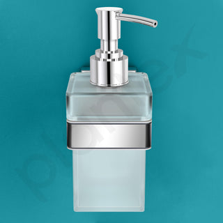 Plantex Heavy-Duty Stainless Steel Liquid Soap Dispenser/Hand Wash Dispenser/Shampoo Dispenser/Bathroom Accessories -Aqua (Chrome)