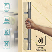 Plantex 14 Inch Main Door Handle/Pull Push Door Handle for Home/3 Years Warranty Pack of 1 (122 - Grey Glossy)