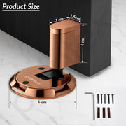 Plantex Door Stopper for Home/Floor Mounted Doors Stopper/Door Stoppers for Hotel/Office -Pack of 1 (Rose Gold)