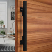 Plantex 17 Inch Main Door Handle for Wooden Doors - Pull-Push Handle Accessory (Pack of 1, Black)