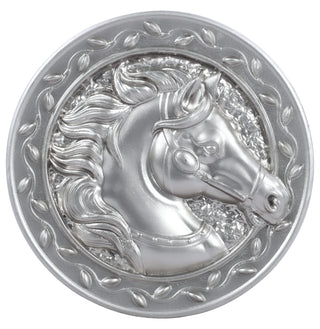 Plantex Horse Face Cabinet Drawer Knob Handle/Kitchen Cabinet Knobs/Knobs for Cabinets and Drawer/Round Drawer Pulls and Knobs- Pack of 6 Pieces (Silver)