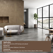 Plantex SPC Tiles for Floor(Sample Plank)/Interlocking Sound Insulated Floor Tiles/Click N Lock Wooden Flooring for Livingroom/Kitchen/Office - Patriot's Memorial Silver(Water&Fire Resistant)