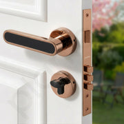 Plantex Door Lock Set with Keys/Mortise Door Lock for Home/Office/Hotel - Pack of 1 (OHMH-21, PVD Rose Gold & Black)