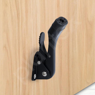 Plantex Door Stopper for Main Door - Kick Down with One Touch Gate Stopper for Home - Hydraulic Set of 6 (186-Black)