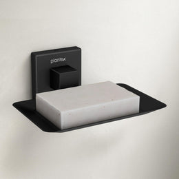Plantex Soap Holder for Bathroom/Stainless Steel Soap Stand/Soap Case/Soap Dish/Bathroom Accessories - Aqua (Black)
