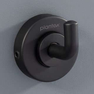 Plantex 304 Grade Stainless Steel Robe Hook/Cloth-Towel Hanger/Napkin Hanger/Bathroom Accessories - Daizy (Black)